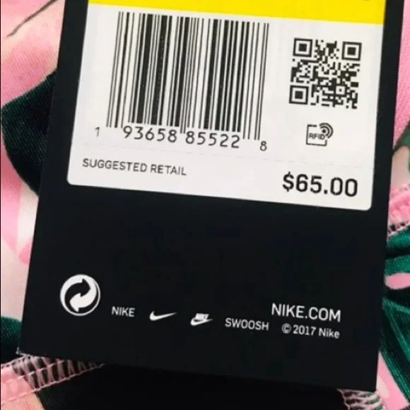 Nike Women's Boxed Botanical Fast Crop Leggings - Picture 4 of 5